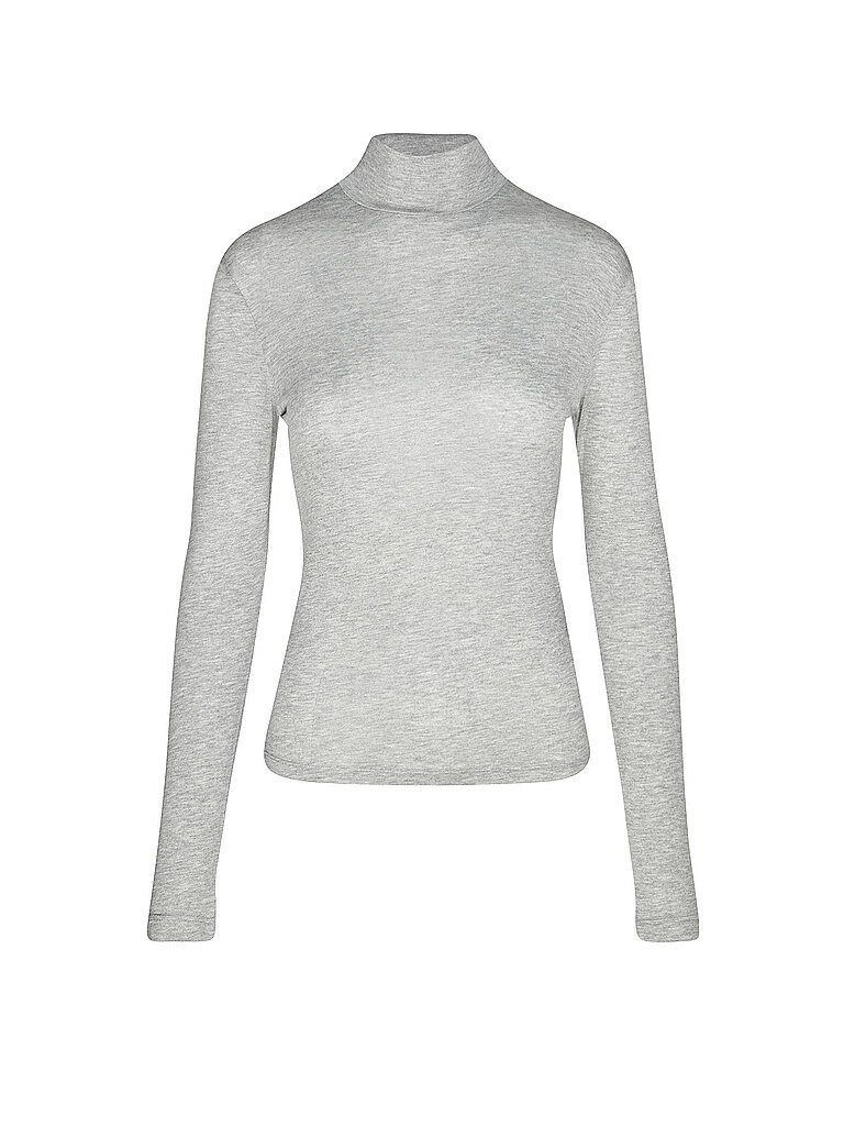 Jersey de cuello alto gris claro M