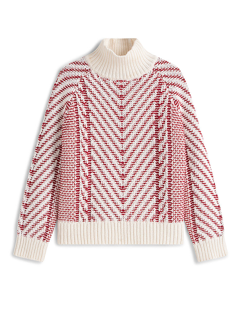 Jersey de cuello alto rojo L