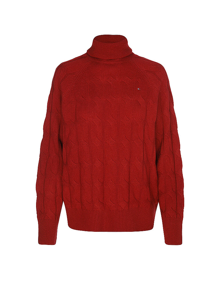 Jersey de cuello alto rojo XL
