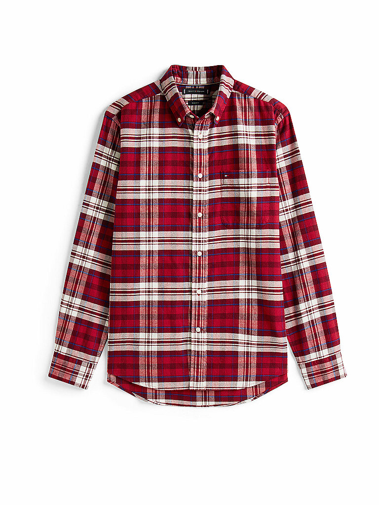Camisa de corte estándar rojo S
