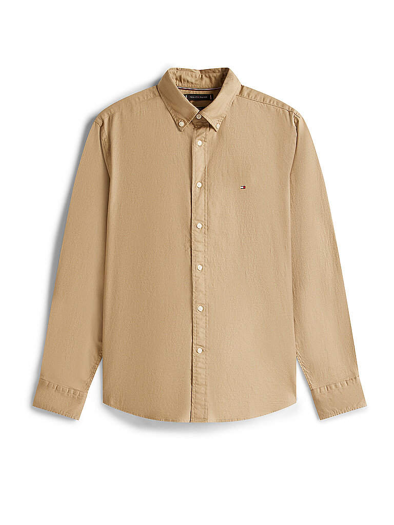 Camisa de corte regular beige S
