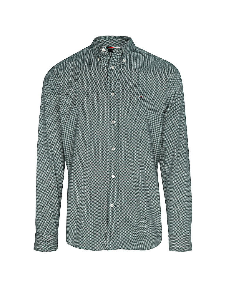 Camisa de corte regular verde oscuro S