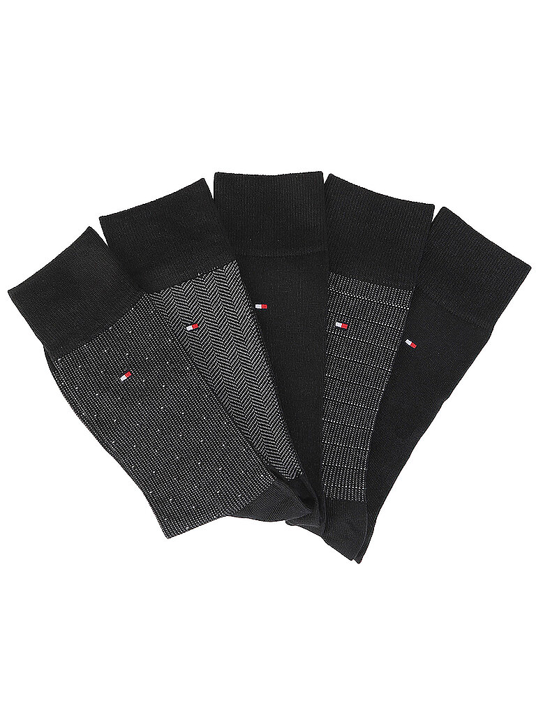 Tommy Hilfiger Set de regalo 5 pares de calcetines Black negro
