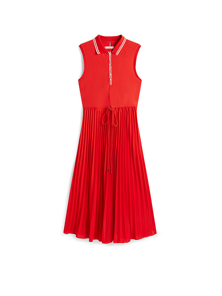 Tommy Hilfiger Midikleid rojo L