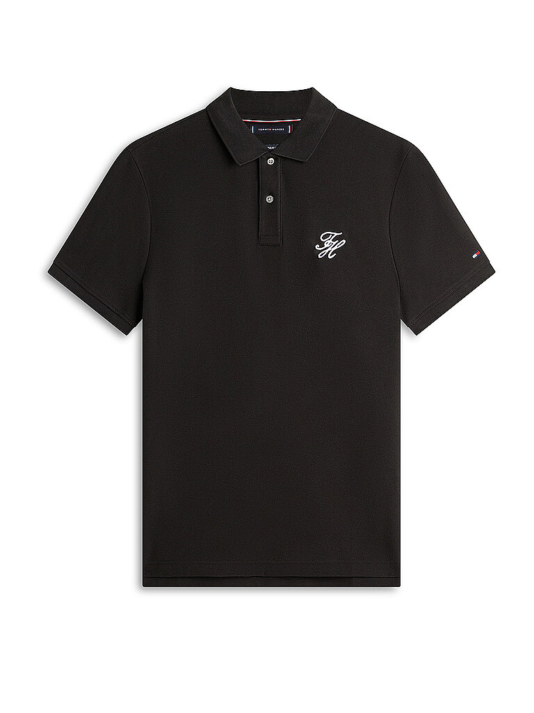 Poloshirt TH SCRIPT negro L