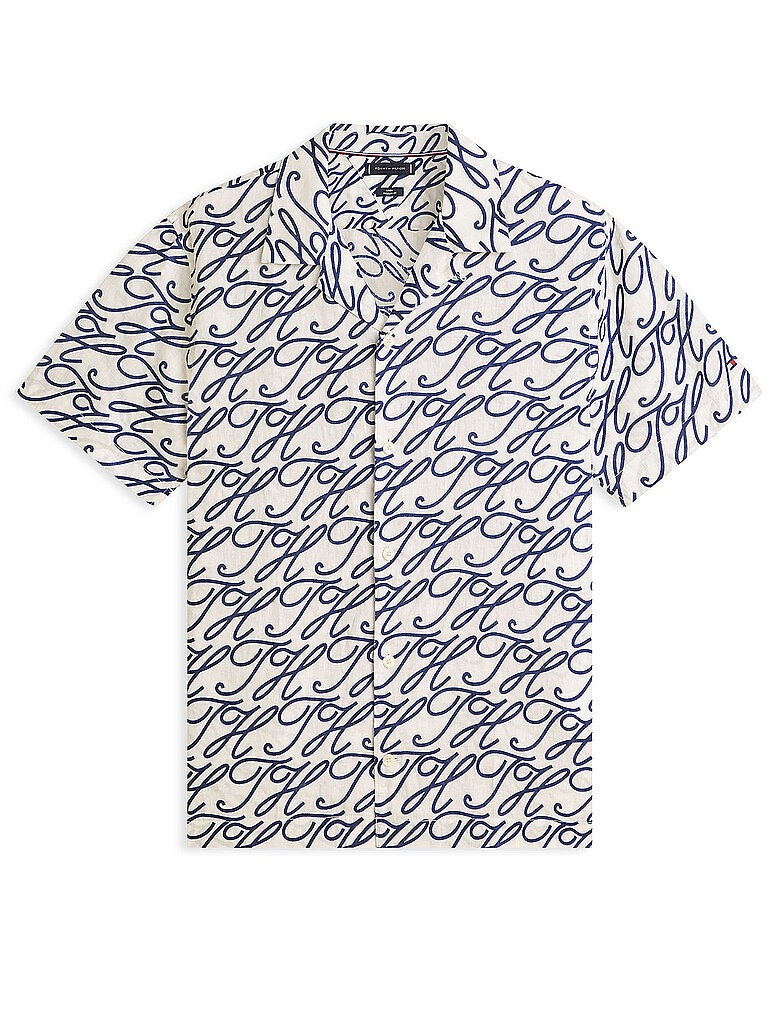 Camisa de lino blanco M