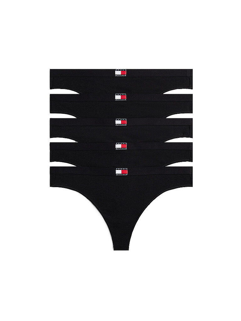 String paquete de 5 negro negro L