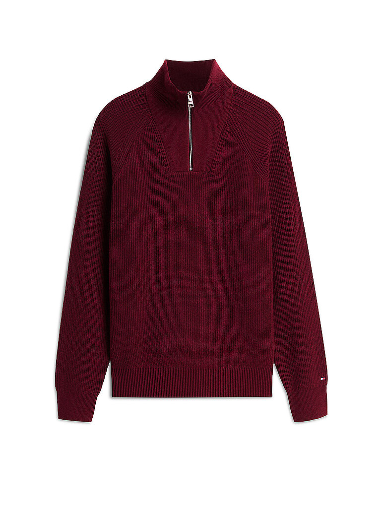 Tommy Hilfiger Troyer Pullover rojo oscuro