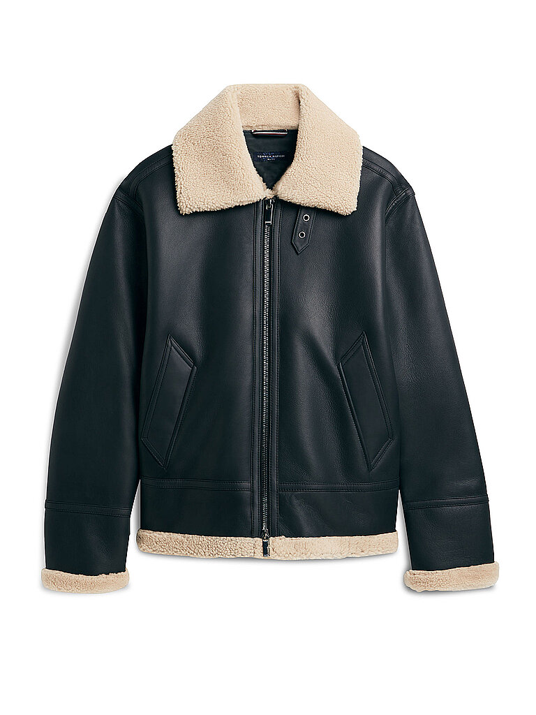 Tommy Hilfiger Chaqueta de shearling negro