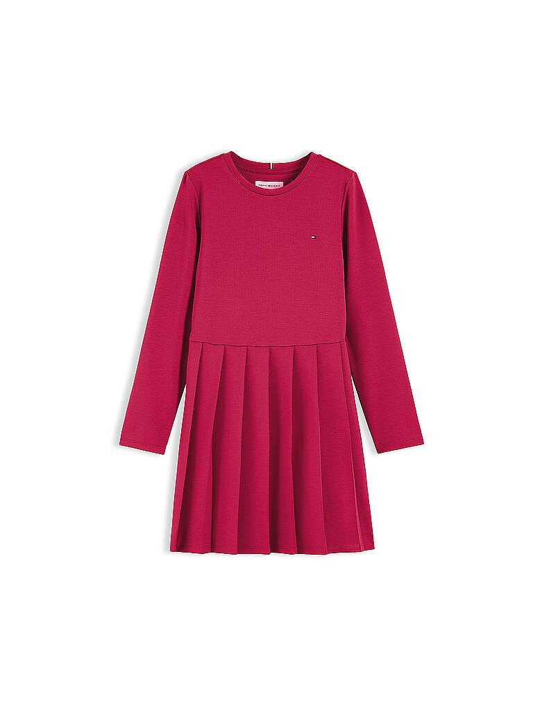 Tommy Hilfiger Vestido de niña rojo oscuro