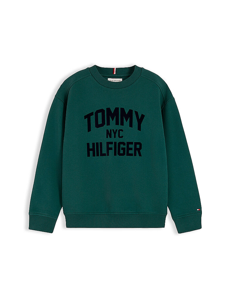 Tommy Hilfiger Suéter para niño verde oscuro