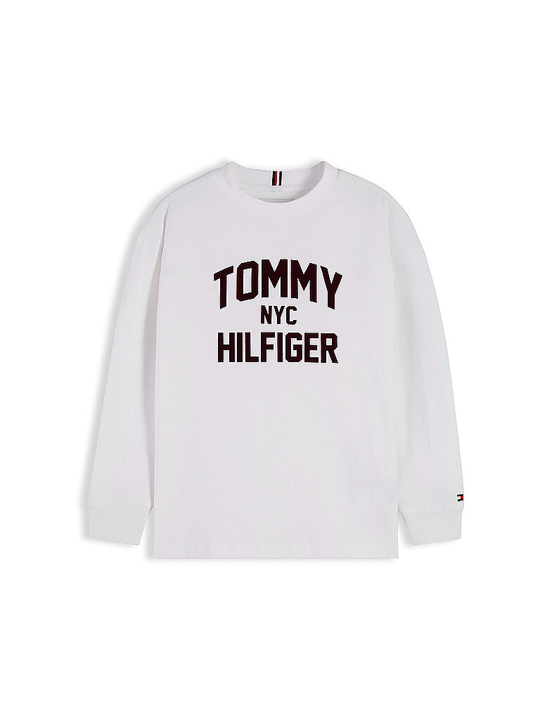 Tommy Hilfiger Camiseta de manga larga para niño blanco