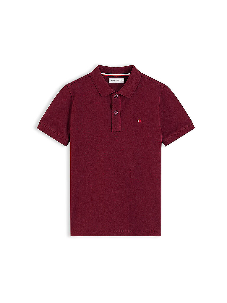 Tommy Hilfiger Polo para niño rojo oscuro