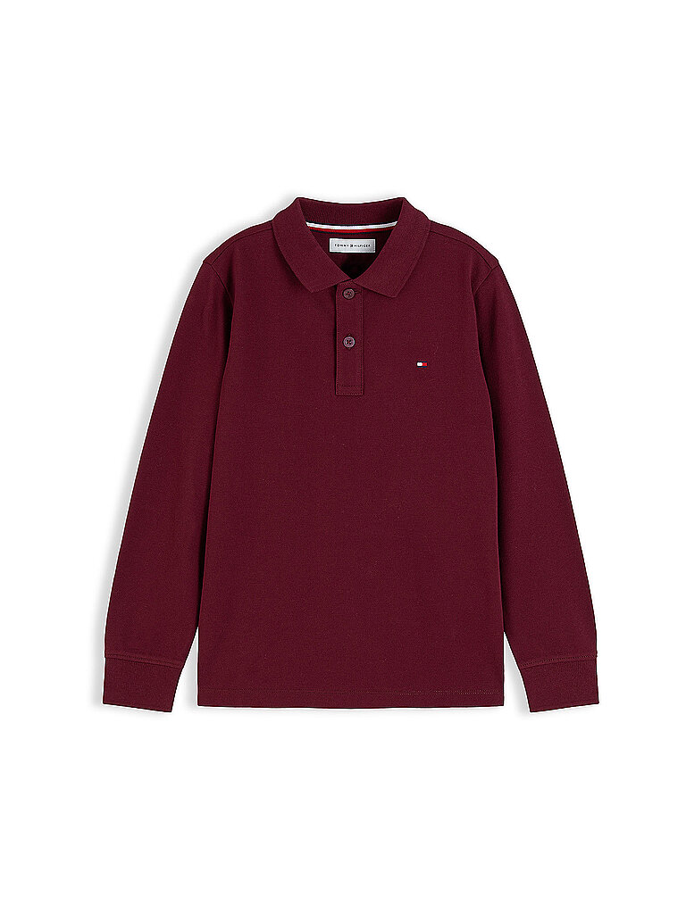 Tommy Hilfiger Polo para niño rojo oscuro