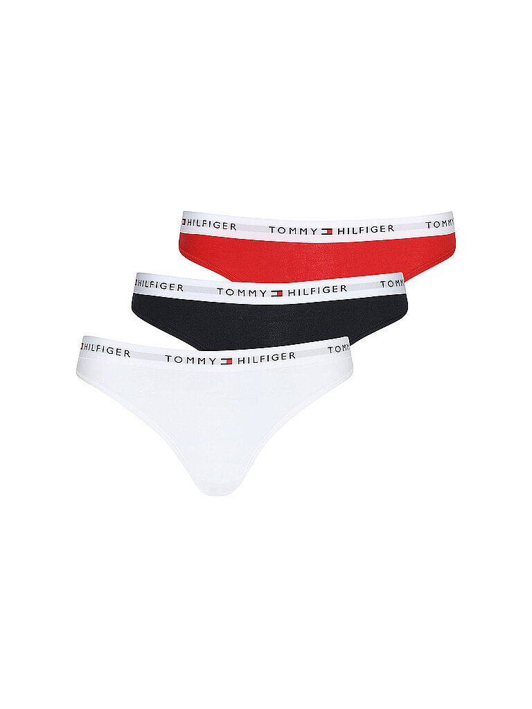 String Paquete de 3 blanco blanco XS