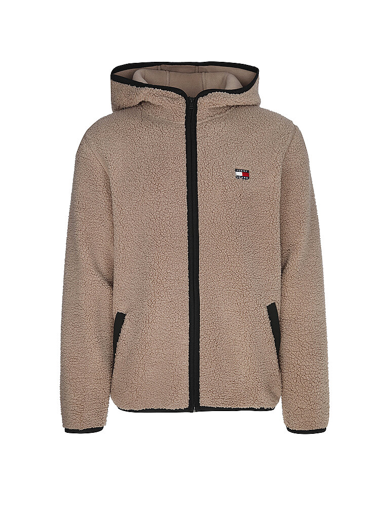 Chaqueta de forro polar beige L