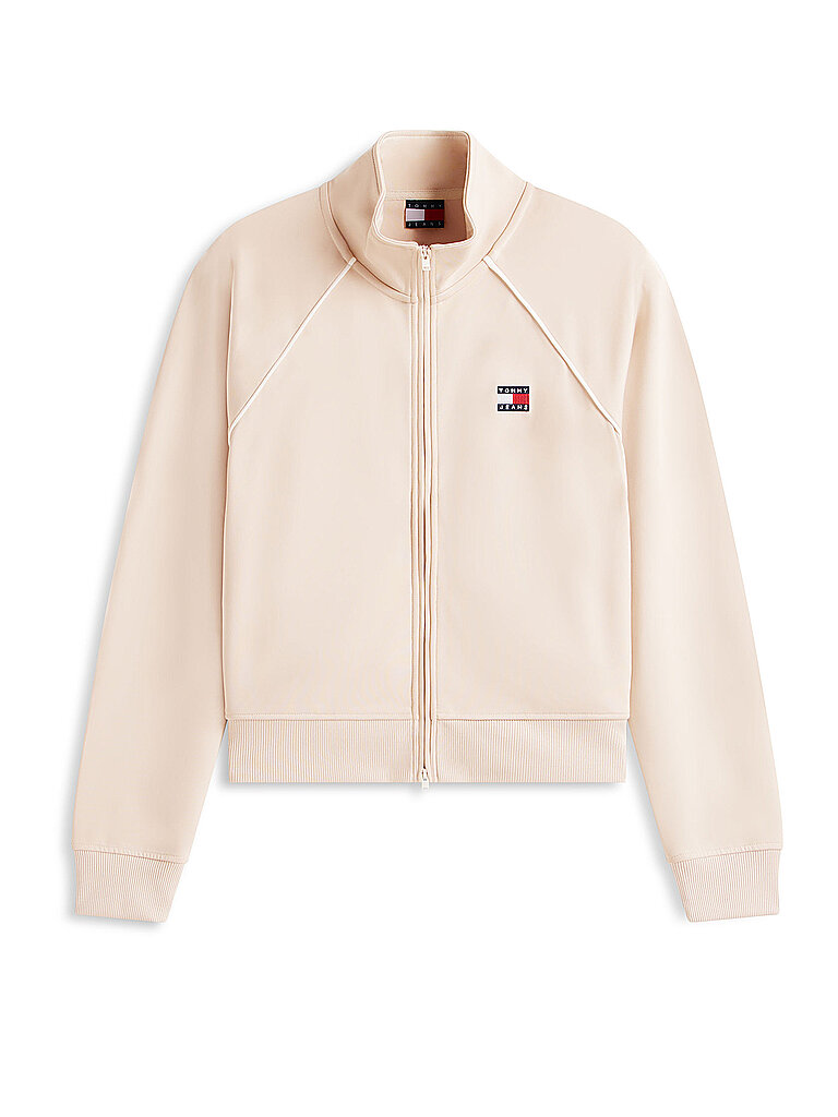 Sudadera con cremallera beige M