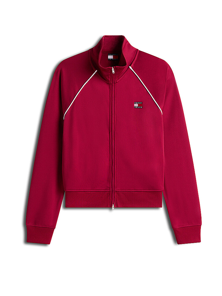 Chaqueta de chándal rojo oscuro M