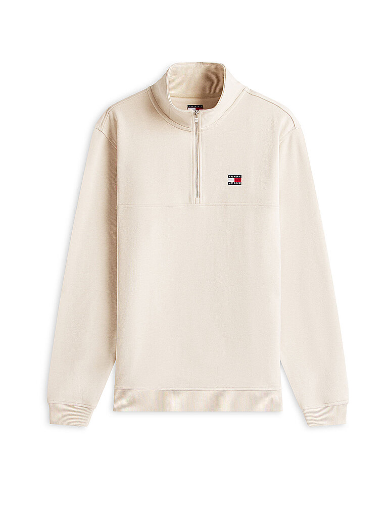 Tommy Jeans Suéter Troyer crema