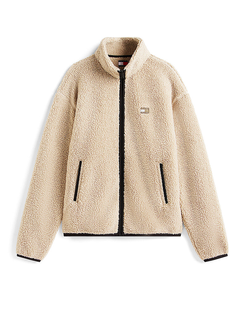 Tommy Jeans Chaqueta de forro polar crema