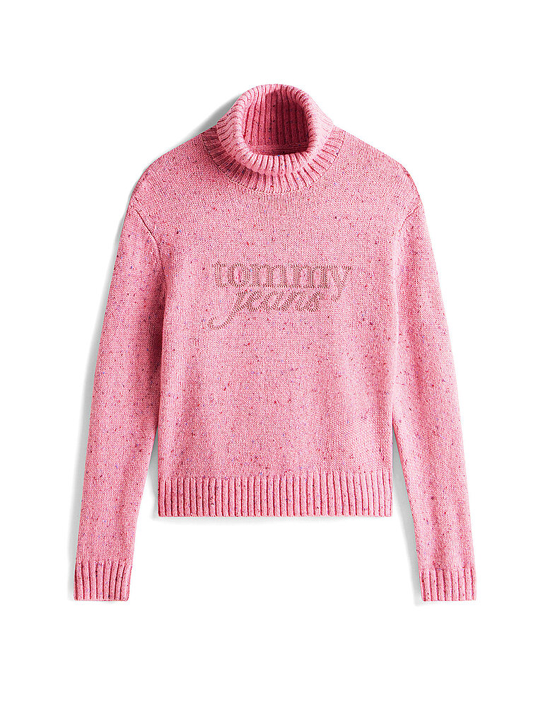Rollkragenpullover rosa M