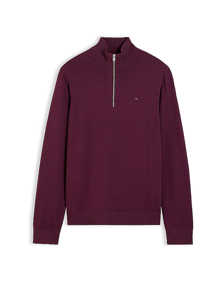 Tommy Jeans Troyer Pullover rojo oscuro