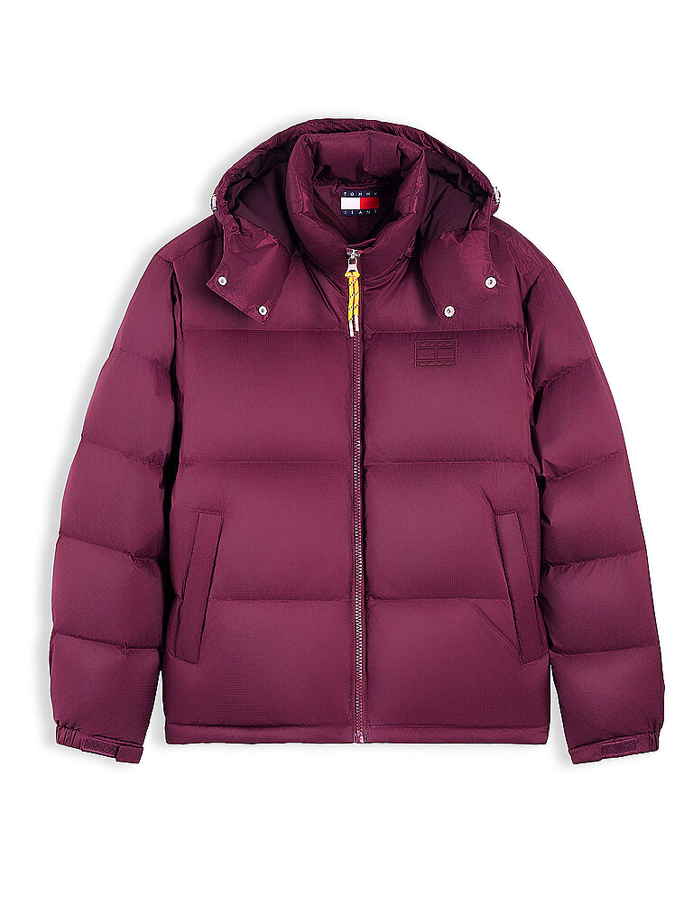 Tommy Jeans Chaqueta acolchada de plumas ALASKA rojo oscuro