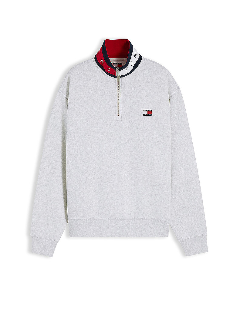 Tommy Jeans Troyer Sweater gris claro