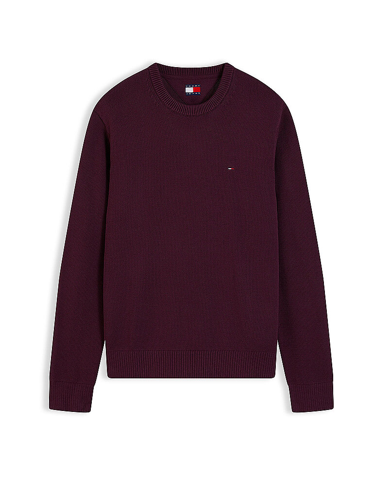 Tommy Jeans Pullover rojo oscuro