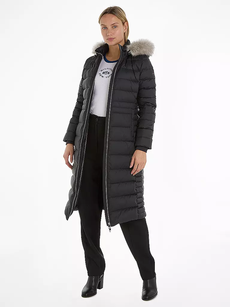 TOMMY HILFIGER | Abrigo acolchado de plumón | Negro