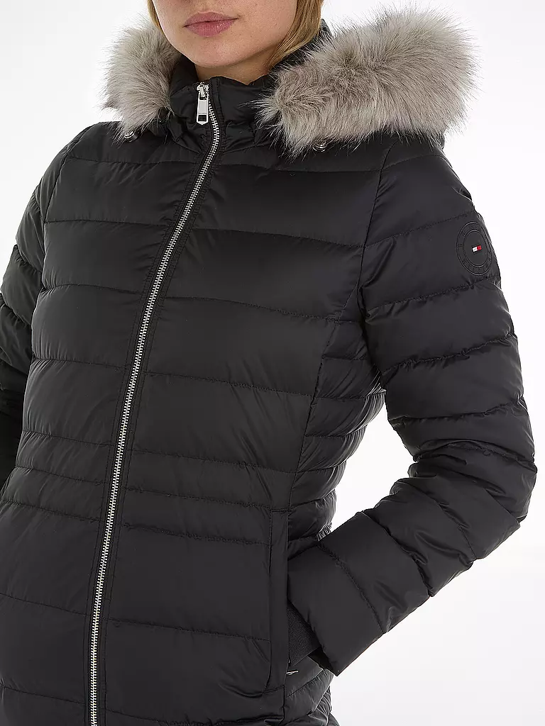 TOMMY HILFIGER | Abrigo acolchado de plumón | Negro