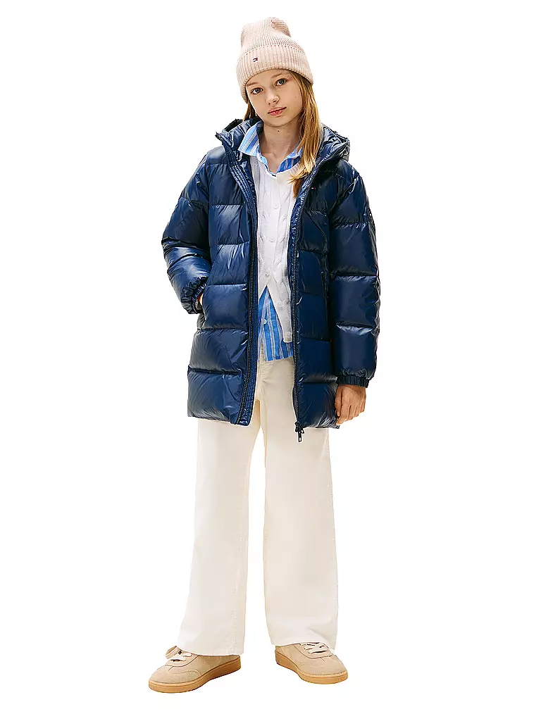 TOMMY HILFIGER | Abrigo acolchado para niña | Azul oscuro