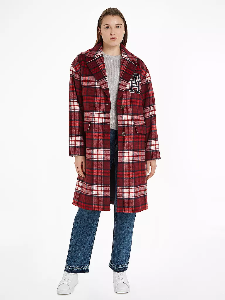 TOMMY HILFIGER | Abrigo de lana | Rojo