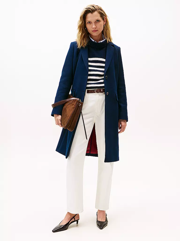 TOMMY HILFIGER | Abrigo de lana | Azul oscuro