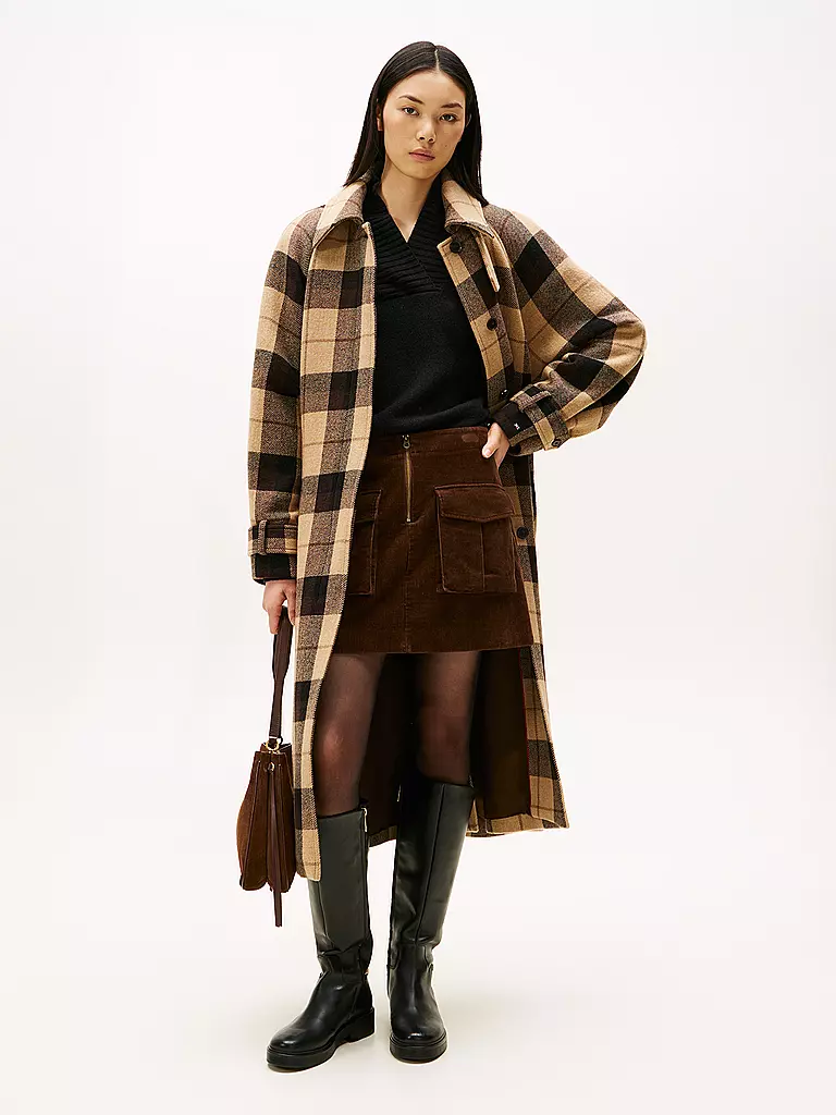 TOMMY HILFIGER | Abrigo de lana | Marrón