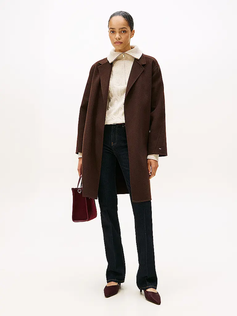 TOMMY HILFIGER | Abrigo de lana | Marrón
