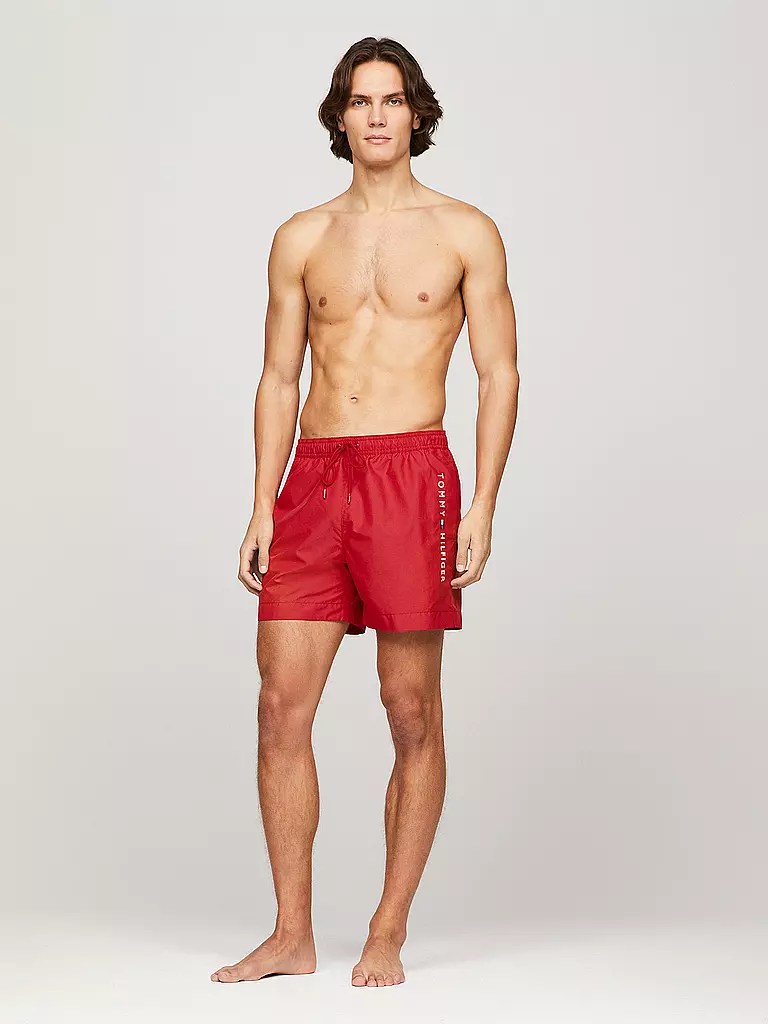 TOMMY HILFIGER | Badeshorts  | Rojo