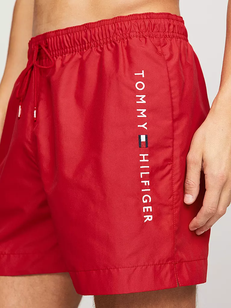 TOMMY HILFIGER | Badeshorts  | Rojo