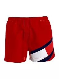 TOMMY HILFIGER | Badeshorts | Rojo