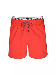 TOMMY HILFIGER | Badeshorts | Rojo