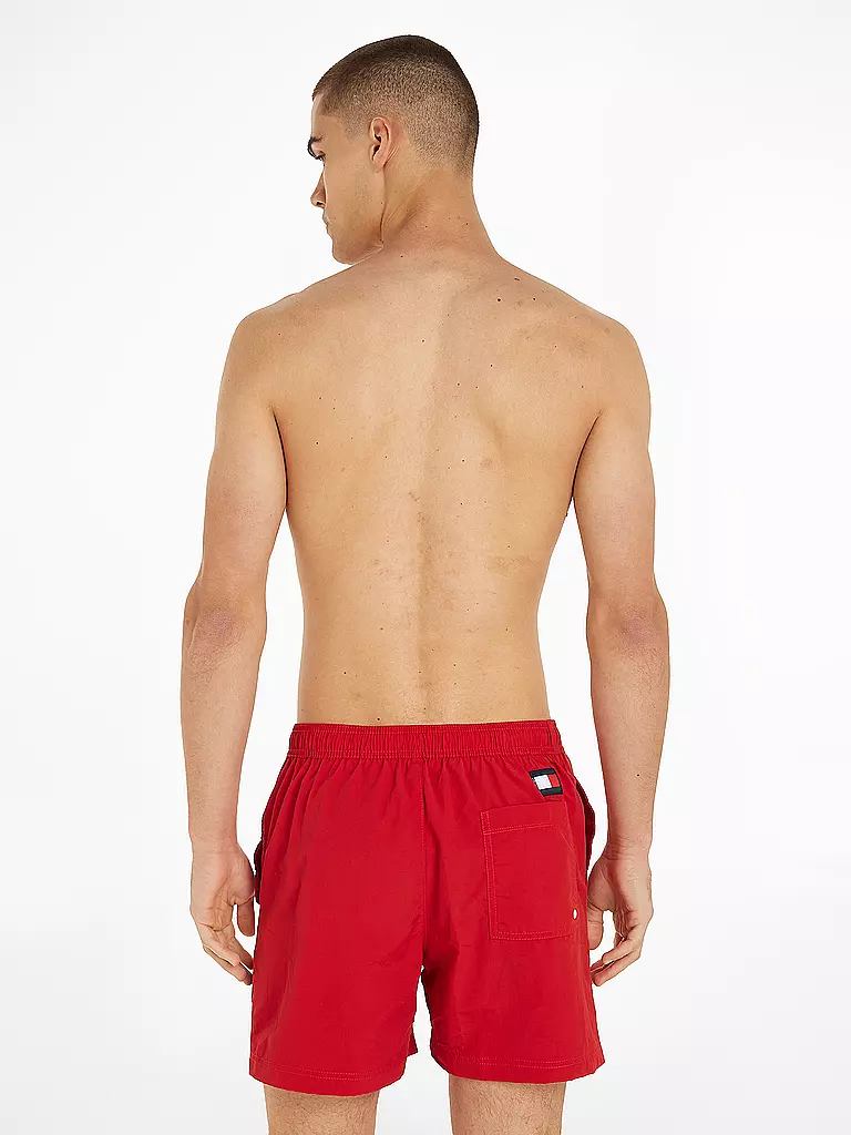 TOMMY HILFIGER | Badeshorts | Rojo