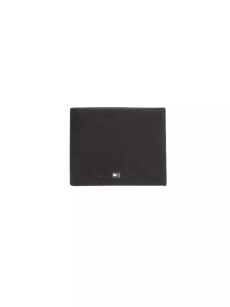 TOMMY HILFIGER | Billetera de cuero " Johnson " | Negro