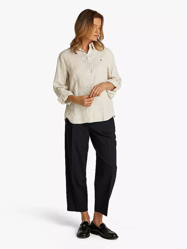 TOMMY HILFIGER | Blusa de lino | Blanco
