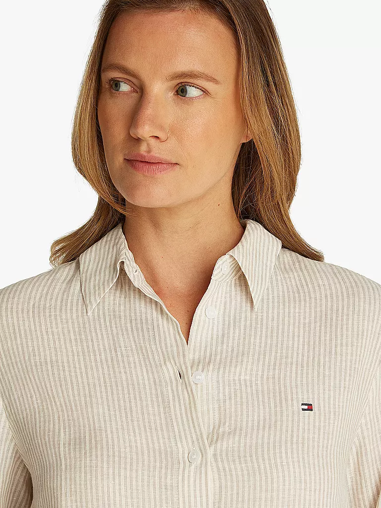 TOMMY HILFIGER | Blusa de lino | Blanco