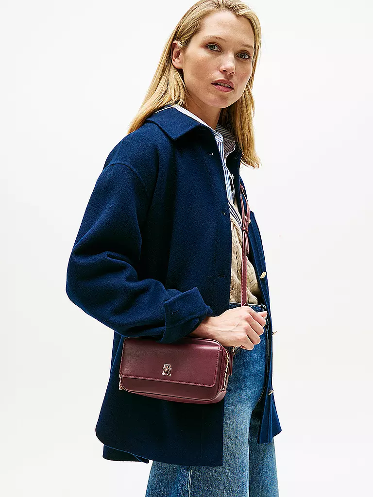 TOMMY HILFIGER | Bolso - Bandolera TH ICON | Rojo oscuro