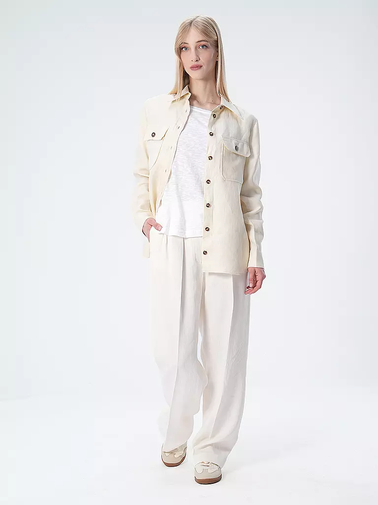 TOMMY HILFIGER | Businesshose Relaxed Fit ELEVATED | Blanco