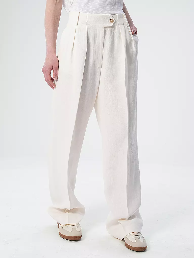 TOMMY HILFIGER | Businesshose Relaxed Fit ELEVATED | Blanco