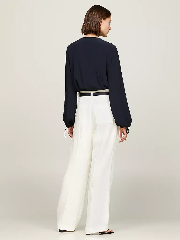 TOMMY HILFIGER | Businesshose Relaxed Fit ELEVATED | Blanco