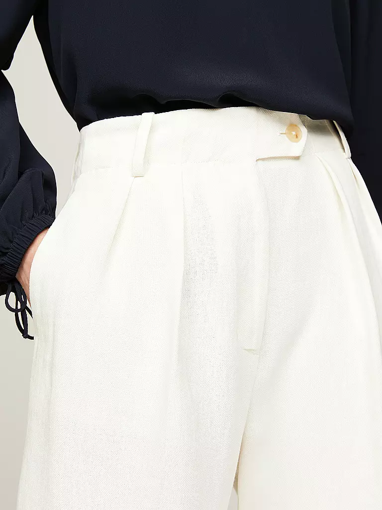 TOMMY HILFIGER | Businesshose Relaxed Fit ELEVATED | Blanco