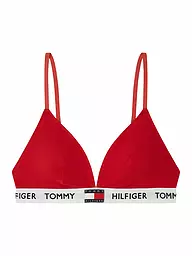 TOMMY HILFIGER | Bustier Sujetador triangular acolchado rojo | Rojo